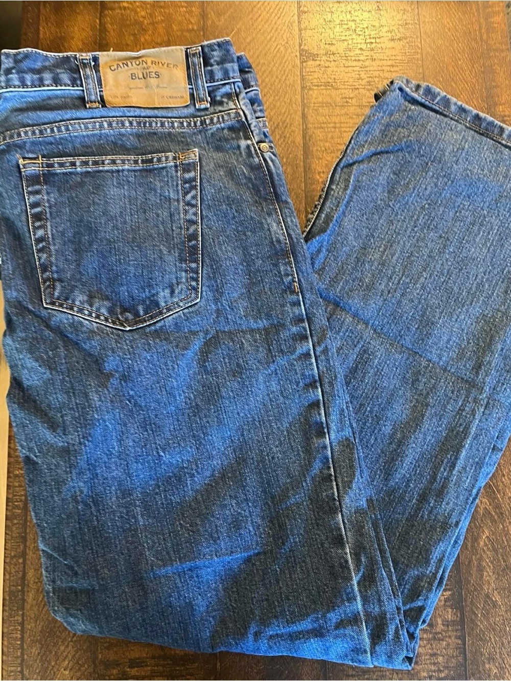 Canyon River Blues Classic Blue Denim Jeans 36 x 32